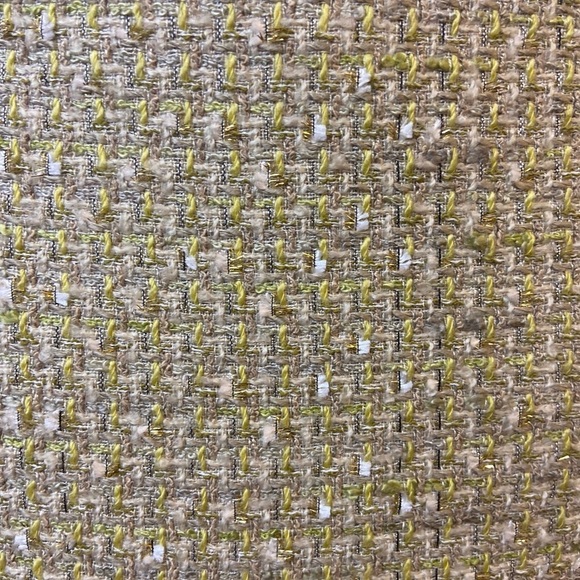 Vintage Calvin Klein Yellow Cream Tweed Pencil Skirt 2P - Picture 16 of 16